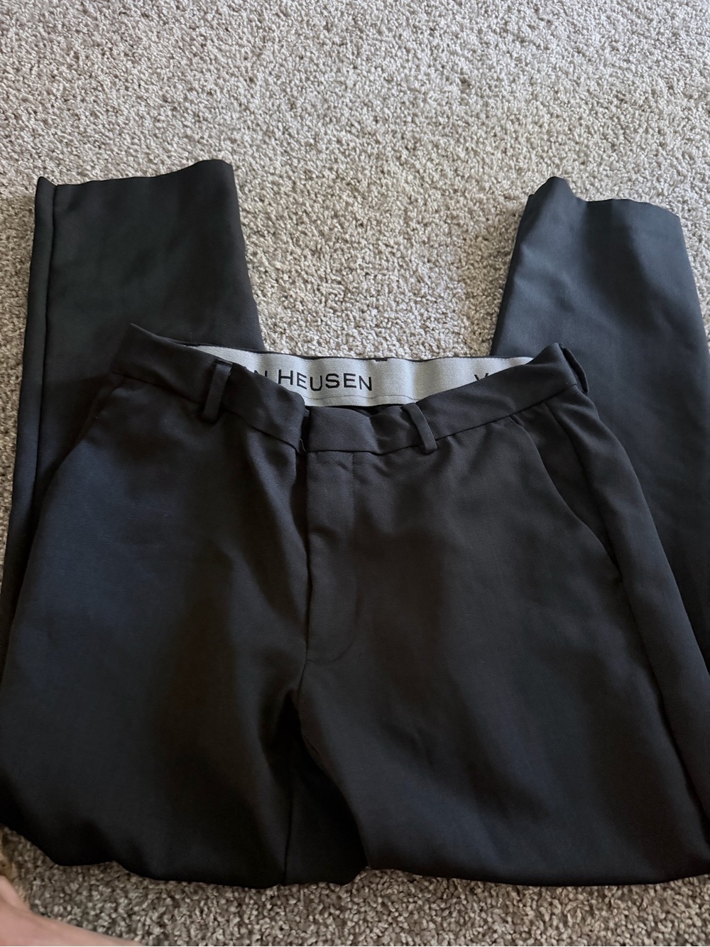 Van Heusen Black Slim Dress Pants